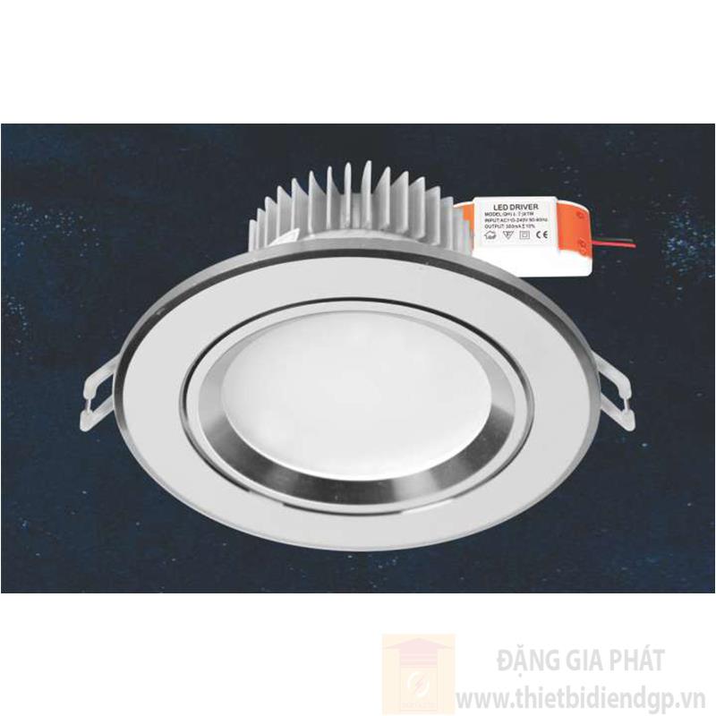 Đèn Downlight âm trần Led Tròn 3W, Ø100*H40, khoét lỗ Ø60, ánh sáng trắng và vàng